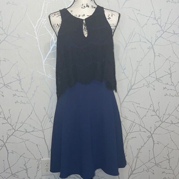 Charles Henry Dresses & Skirts - Charles Henry dress with lace popover, SZ Medium